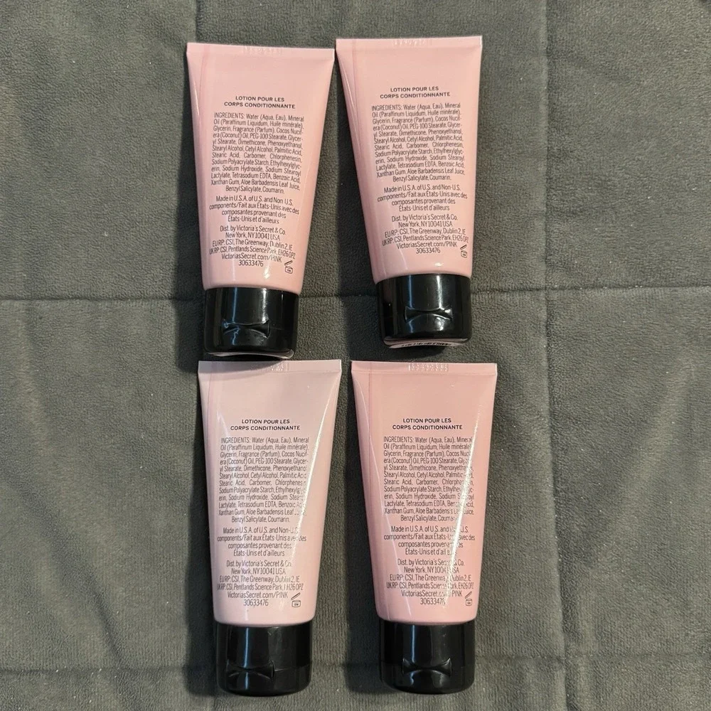 Victoria's‎ Secret PINK Coconut Body Lotion 2.5 oz Travel Size x 4 New Sealed